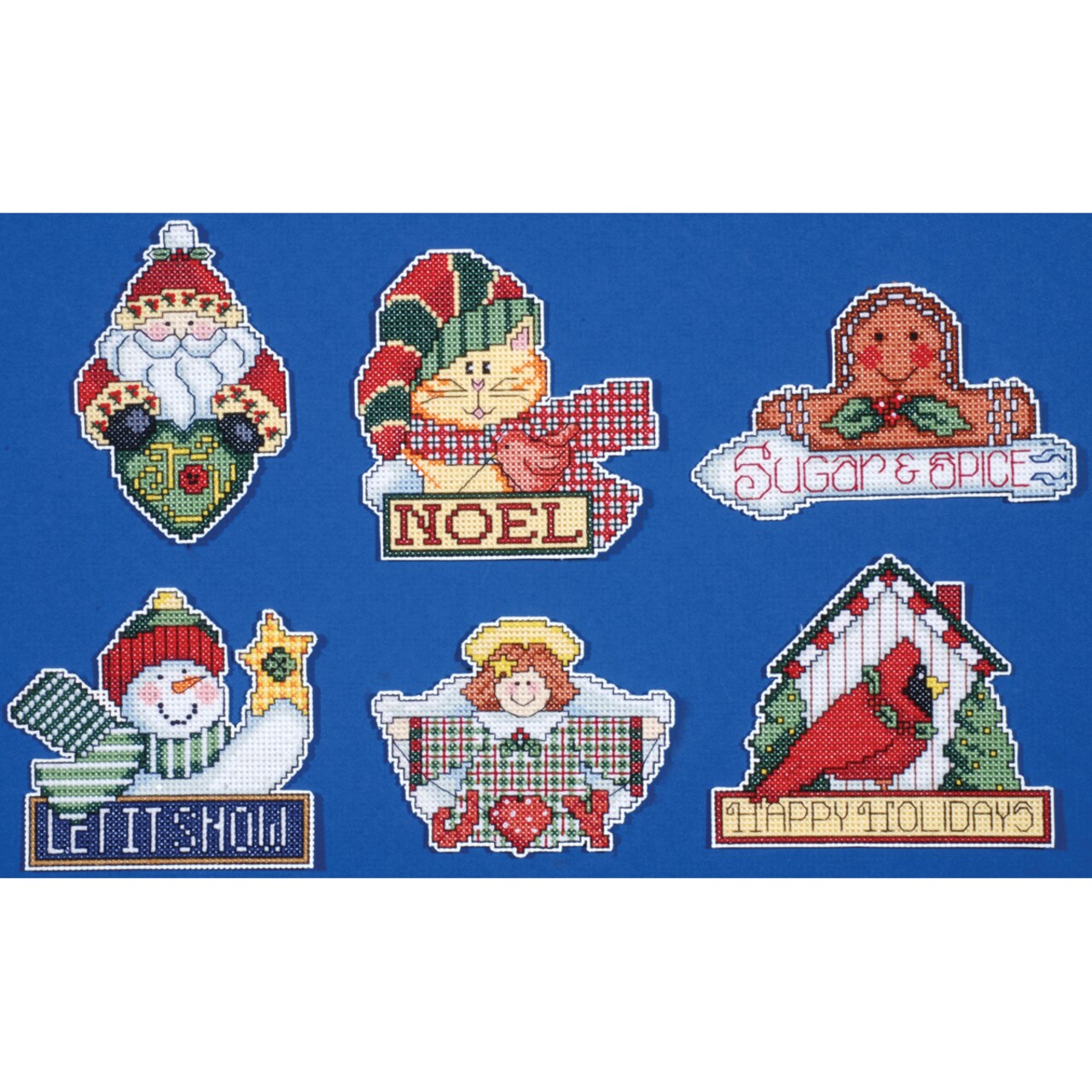 Design Works Counted Cross Stitch Kit 3.5"X4" Set of 6-Signs of Christmas Ornaments